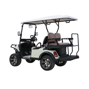 Custom Golf Cart 4 Seater Lifted Golf Carts Electric Four Disc Brake System Independent Suspension Hunting Cart