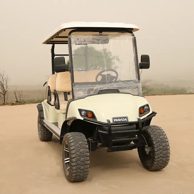  an electric golf cart 